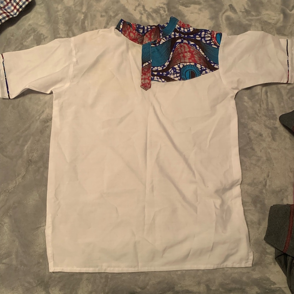 Custom made stylish shirt with abstract design